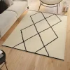 Tapis d'intérieur rectangle à motifs berbère 160 x 220 cm*IDMarket Discount