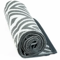 Tapis extérieur jardin motifs géométriques gris et blanc 270 x 370 cm*IDMarket Discount