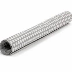 Tapis extérieur terrasse motifs ronds beiges et blancs 180 x 280 cm*IDMarket