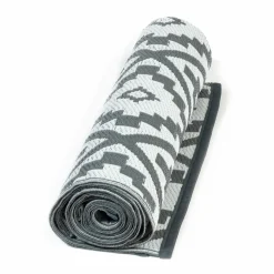 Tapis extérieur terrasse motifs géométriques gris et blanc*IDMarket Online
