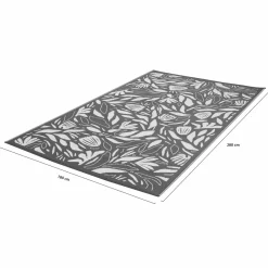 Tapis extérieur 180x280 cm gris et blanc*IDMarket Hot