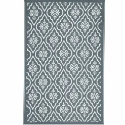 Tapis extérieur 180x280 cm gris et blanc*IDMarket