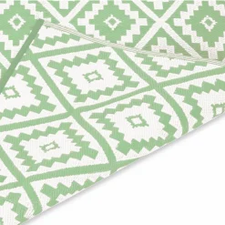Tapis vert sauge pour terrasse et extérieur*IDMarket Discount