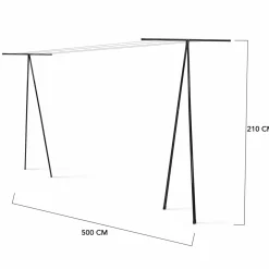 Étendoir à linge extérieur en métal 35m de fil*IDMarket Sale