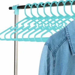 Étendoir à linge pliable avec barre télescopique*IDMarket Sale