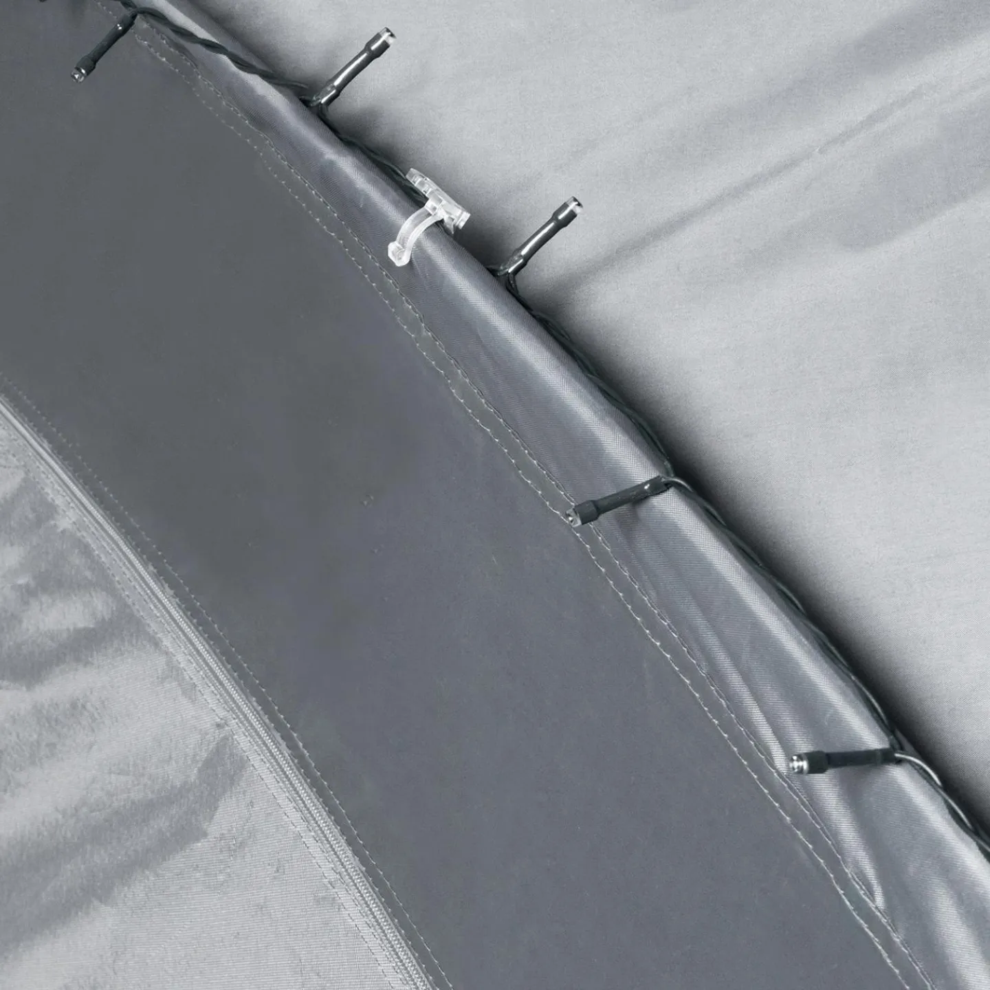 Tente dôme LED gris anthracite*IDMarket Discount