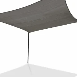 Toile ombrage rectangulaire haute densité grise 3x4 m*IDMarket New