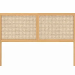 Tête de lit aspect cannage et bois 160 cm*IDMarket Discount