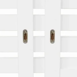 Tête de lit en lattes bois blanc étagères façon hêtre 240 cm*IDMarket Online