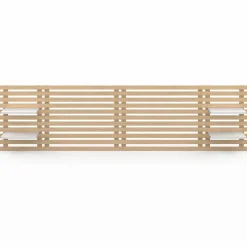 Tête de lit en lattes de bois clair*IDMarket Best