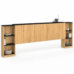 Tête de lit extensible avec chevets coulissants*IDMarket