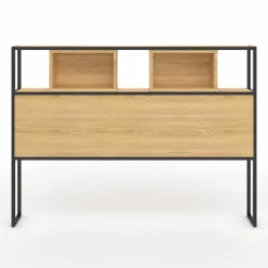 Tête de lit industrielle 165 cm bois et métal*IDMarket Online
