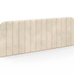 Tête de lit suspendue en velours beige 160 cm*IDMarket