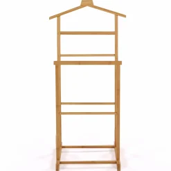 Valet de nuit en bambou portant à vêtements*IDMarket Discount