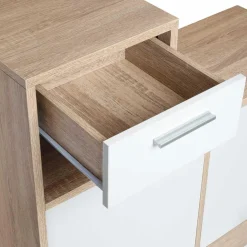 Vestiaire d’entrée avec miroir, porte-manteaux et range-chaussures en lot*IDMarket Outlet