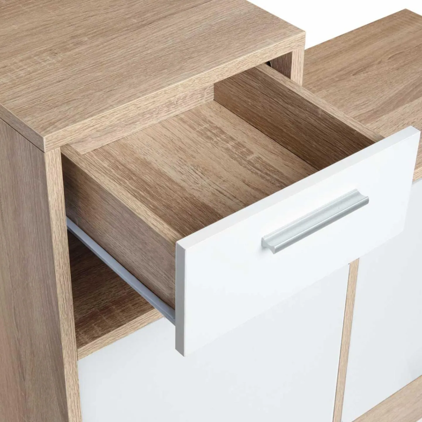 Vestiaire d’entrée avec miroir, porte-manteaux et range-chaussures en lot*IDMarket Outlet