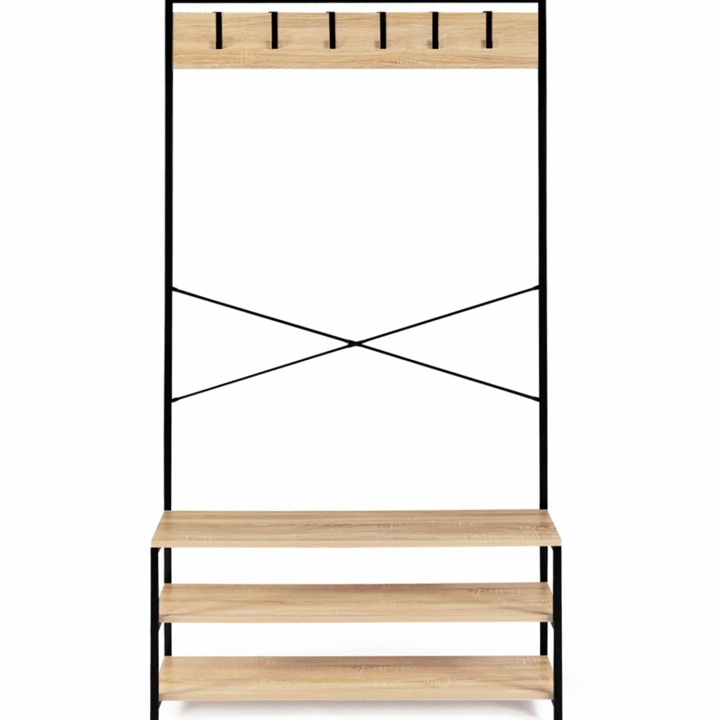 Vestiaire d’entrée style industriel avec tablettes*IDMarket Sale